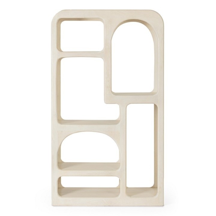 Bizzotto Libreria Cairo legno di mango 6 ripiani 90 × 33 cm