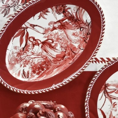 PIATTO A SERVIRE OVALE - LE ROUGE 36x26 CM 2