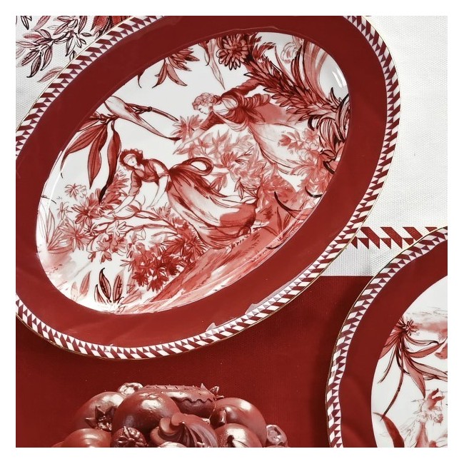 PIATTO A SERVIRE OVALE - LE ROUGE 36x26 CM