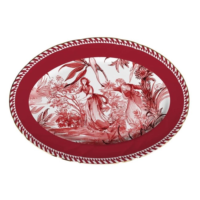PIATTO A SERVIRE OVALE - LE ROUGE 36x26 CM