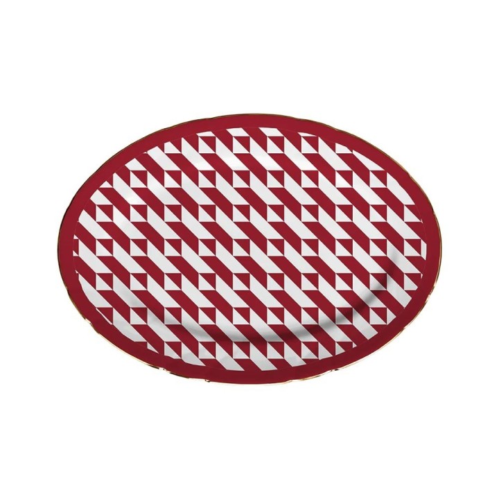Baci Milano Piatto da portata ovale Le Rouge 26 × 18 cm