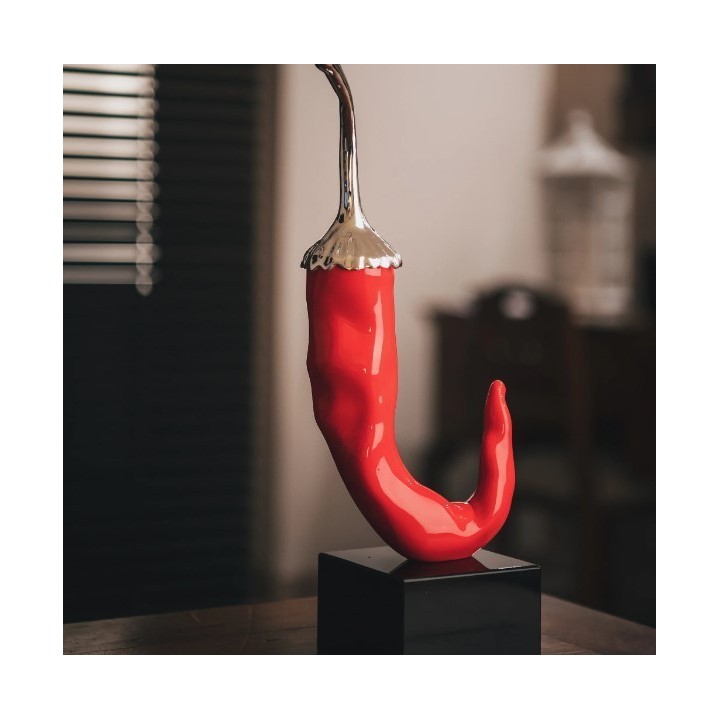 Sequenze Peperoncino portafortuna rosso alto 13 cm