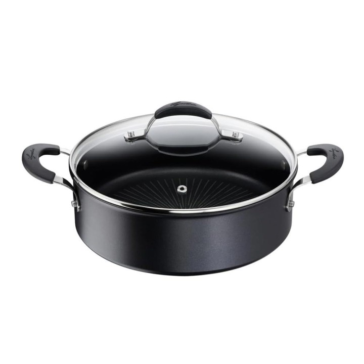 Lagostina Casseruola bassa Tempra con coperchio Ø 26 cm