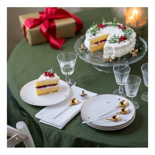 SET 4 PIATTI DOLCE API Bialetti Oro delle Api...