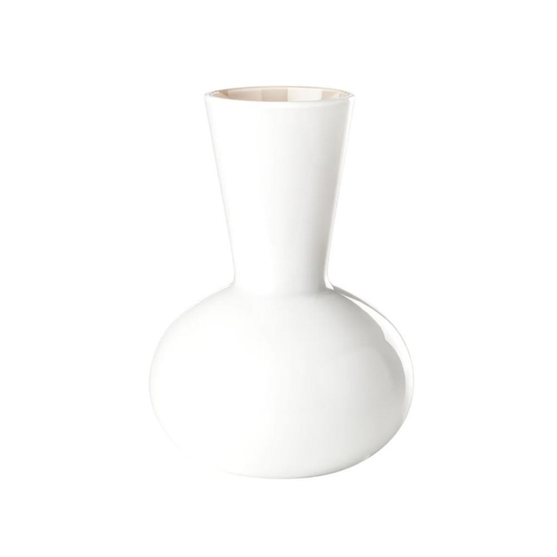 Vaso Idria Venini in Vetro di Murano Lattimo e Talpa