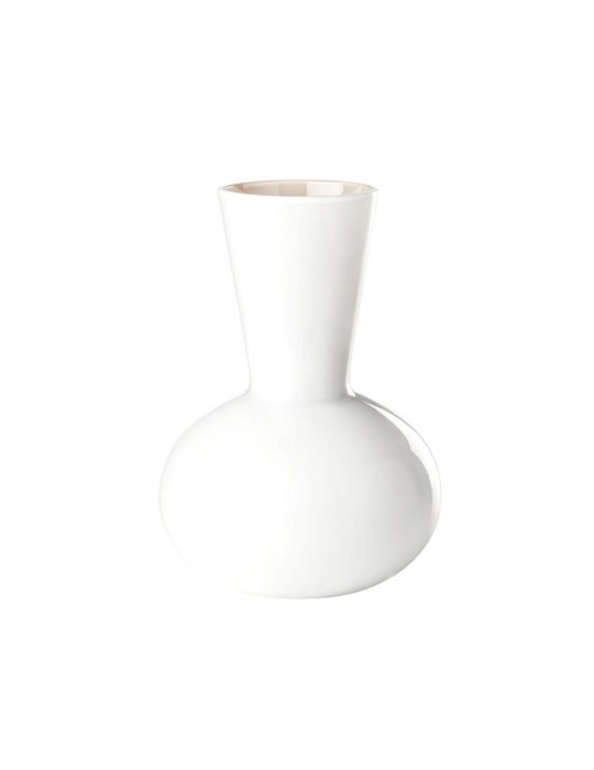 Vaso Idria Venini in Vetro di Murano Lattimo e Talpa