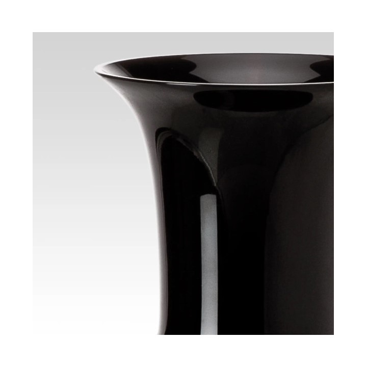 Venini Vaso Opalino nero alto 36 cm