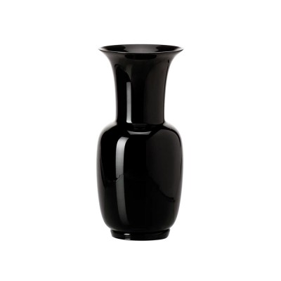 Vaso Opalino Nero Venini in Vetro di Murano – Design Iconico