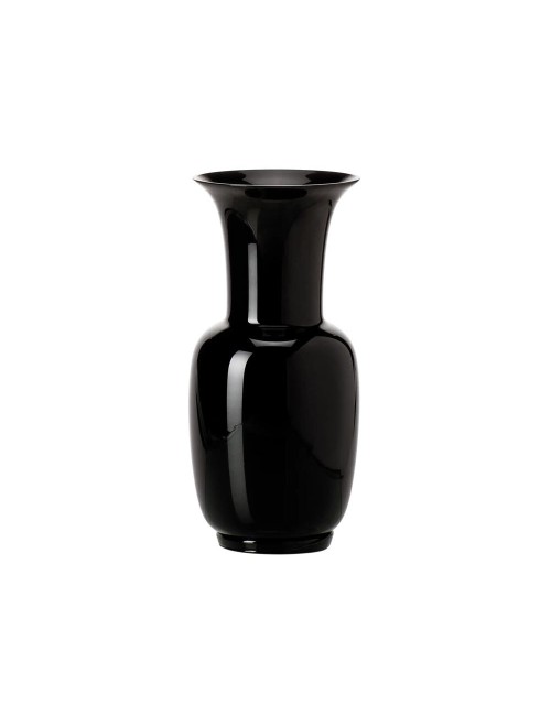 Vaso Opalino Nero Venini in Vetro di Murano – Design Iconico