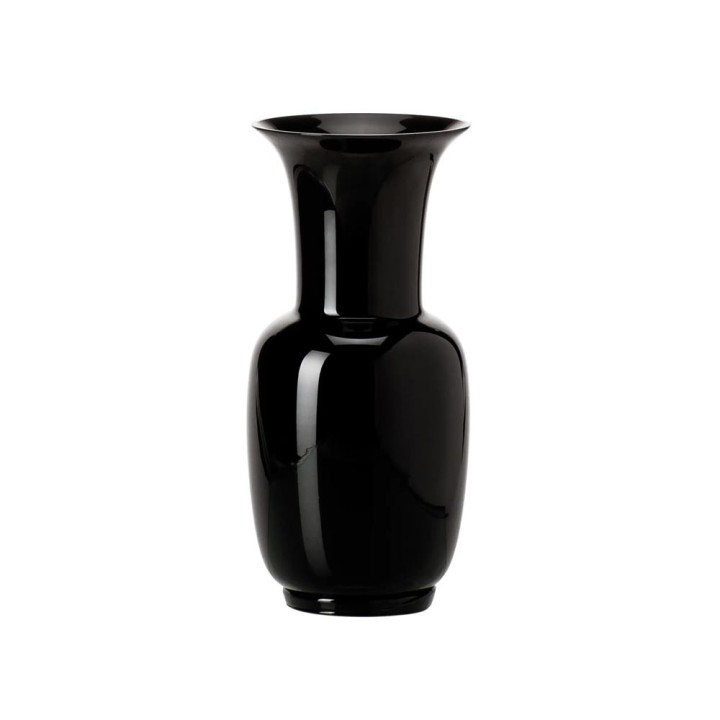 Venini Vaso Opalino nero alto 36 cm