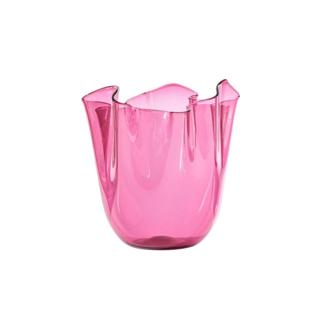 Vaso Fazzoletto Venini Magenta – Icona di Design in Vetro di Murano
