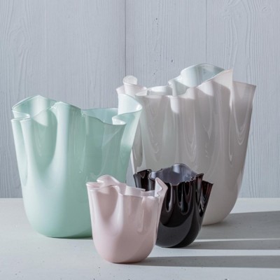 Vaso Fazzoletto Venini Rosa Cipria – Icona in Vetro di... 2