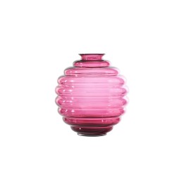 Venini Vaso Deco magenta trasparente alto 18 cm