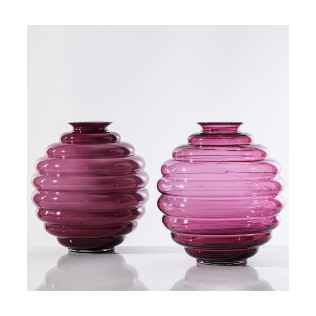 Vaso Deco Venini Magenta Trasparente – Vetro di...