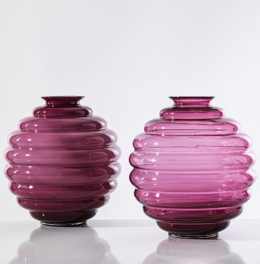 Vaso Deco Magenta Trasparente Venini 707.10 - Angiolella Versaci