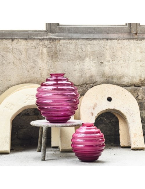 Vaso Deco Venini Magenta con Lattimo – Vetro di...