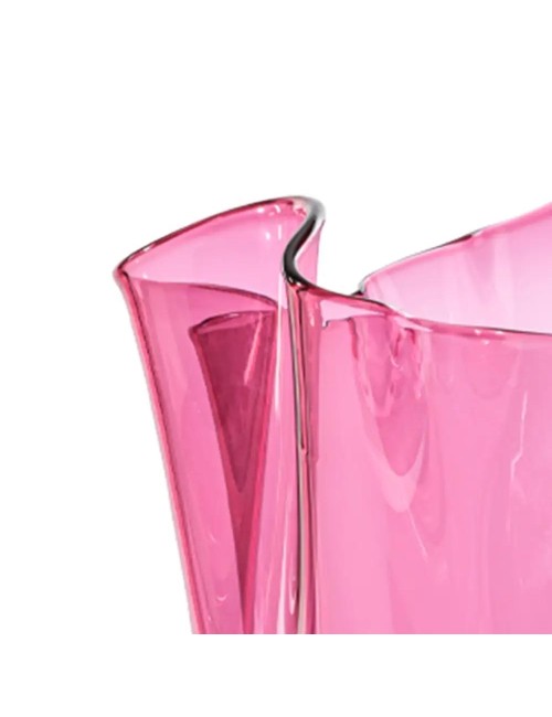 Vaso Fazzoletto Opalino Venini Magenta...
