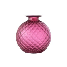 Venini Monofiori Balloton magenta sabbiato alto 16,5 cm