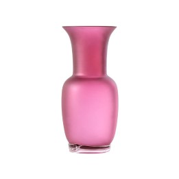 Venini Vaso Opalino sabbiato magenta alto 36 cm