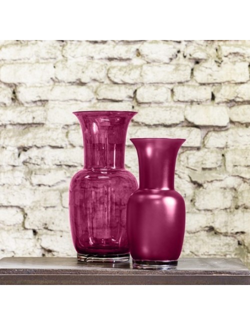 Vaso Opalino Venini Magenta Sabbiato – Vetro di...