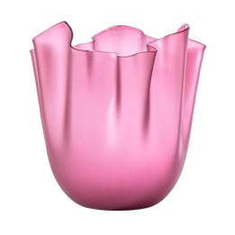 Venini Fazzoletto sabbiato magenta trasparente alto 31 cm