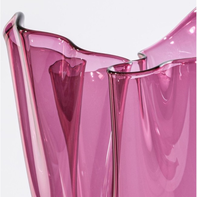 Vaso Fazzoletto Venini Magenta Sabbiato – Icona...