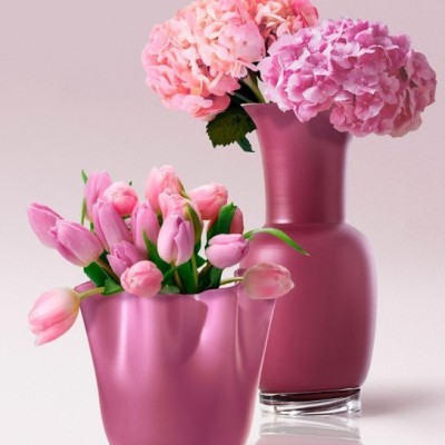 Vaso Fazzoletto Venini Magenta Sabbiato – Vetro di Murano... 2