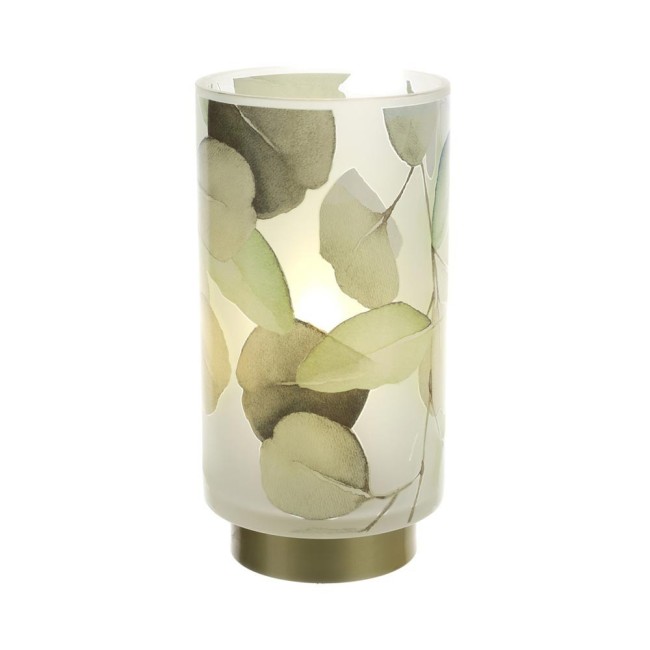 LAMPADA VET.BOTANIC VERDE BASE ORO C/LAMP.LED
