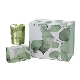Hervit Set Botanic verde candela e sapone peonia e litchi