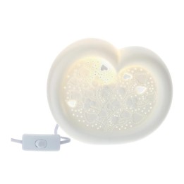 Hervit Lampada Cuore Love in porcellana 21 × 9 × 17 cm