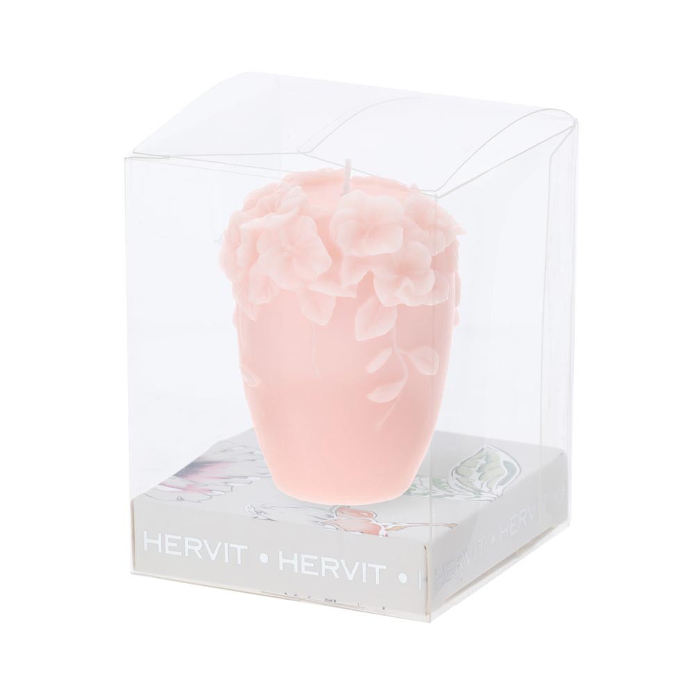 Hervit candela decorativa in cera di soia Bouquet rosa 6 cm - Candida  Celiento