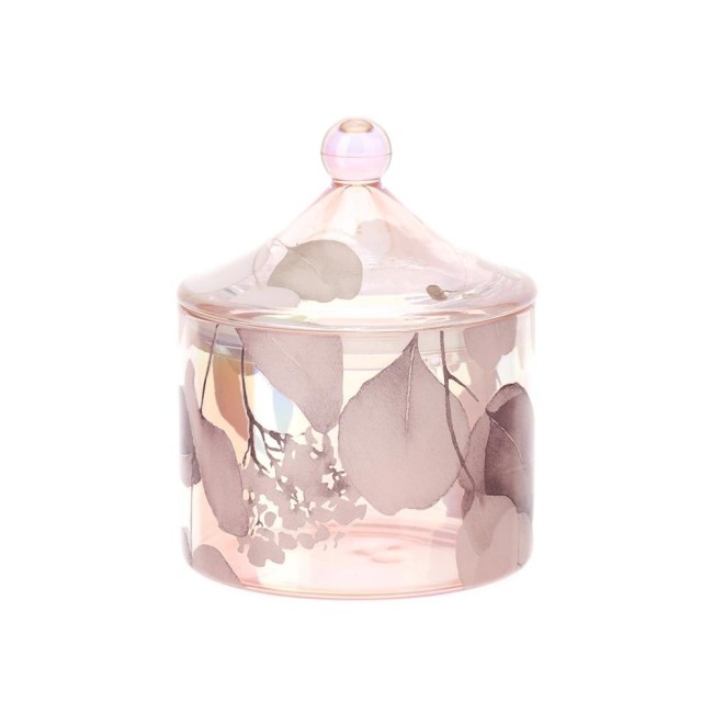 Contenitore Vetro Botanic Pagoda Rosa – Scatola Decorativa di Hervit