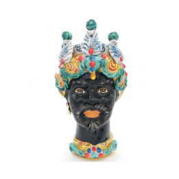 Verus Ceramiche Testa di Moro Liberty uomo volto nero