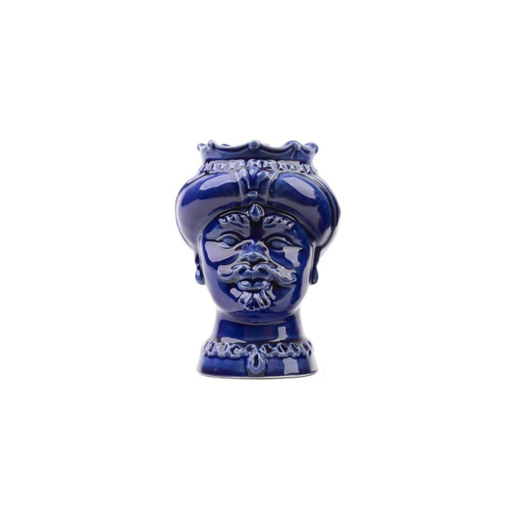 Verus Ceramiche Testa di Moro uomo blu lucido