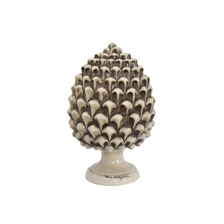 Verus Ceramiche Pigna bianco antico alta 30 cm