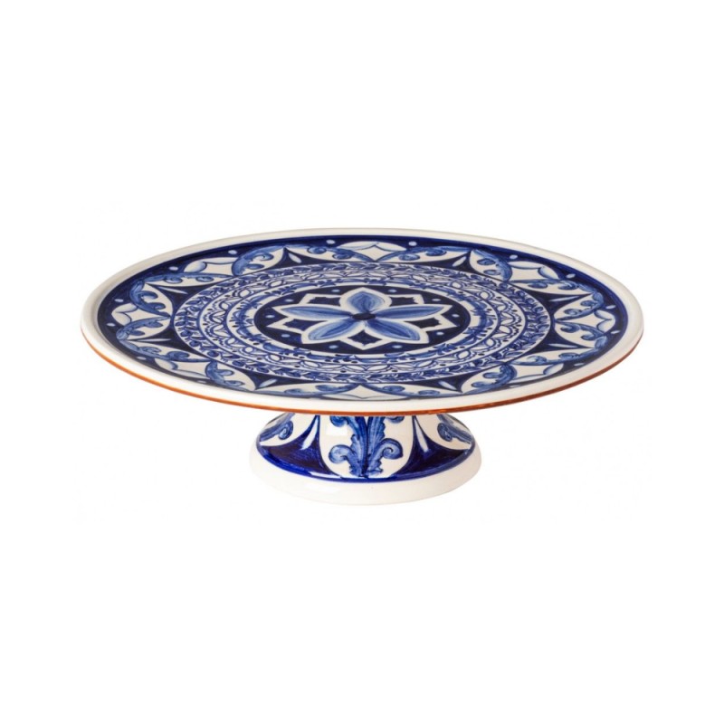 FOOTED PLATE 33CM ALENTEJO TERRACOTTA