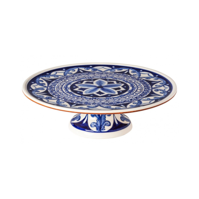 FOOTED PLATE 33CM ALENTEJO TERRACOTTA
