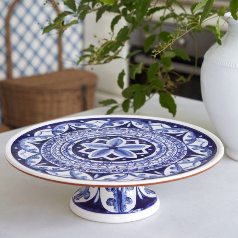 FOOTED PLATE 33CM ALENTEJO TERRACOTTA