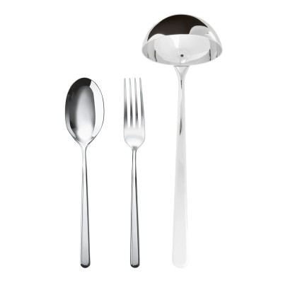 SET 3 POSATE A SERVIRE LINEAR INOX