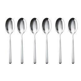 Sambonet Set di 6 cucchiaini da caffè Linear in acciaio inox