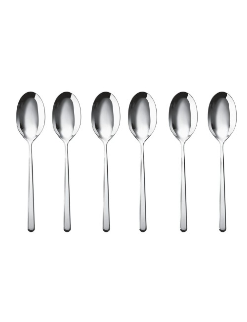 SET 6 CUCCHIAINI MOKA LINEAR INOX