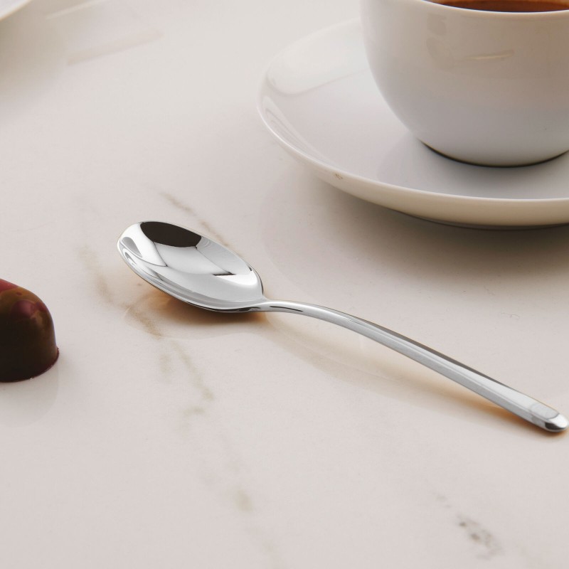 SET 6 CUCCHIAINI MOKA LINEAR INOX