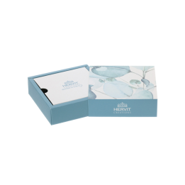 Hervit Scatola portaconfetti Botanic blu 10 × 10 × 3 cm