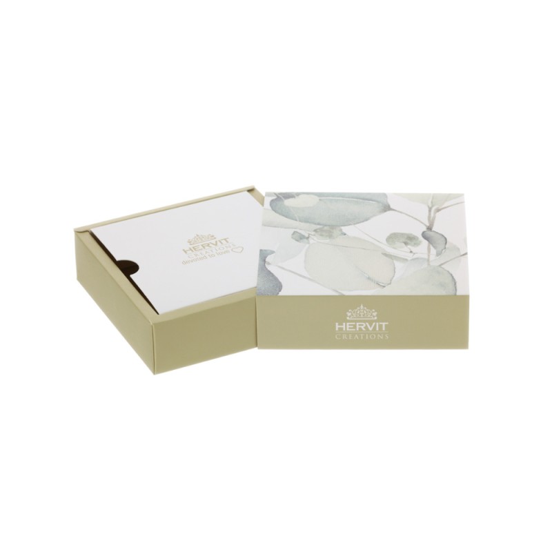 Hervit box cartoncino Botanic giallo 10x10x3cm