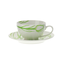 Hervit Tazza da colazione Tulip con piattino 12 × 7 cm