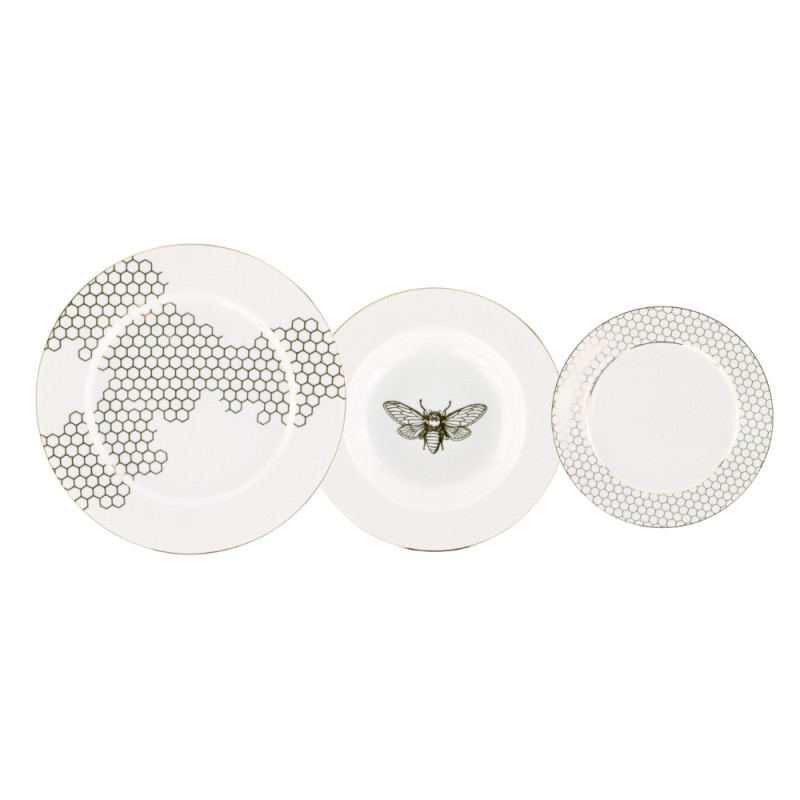 Servizio Tavola 40 Pezzi Hive Izzo Weissestal in Porcellana Bianca
