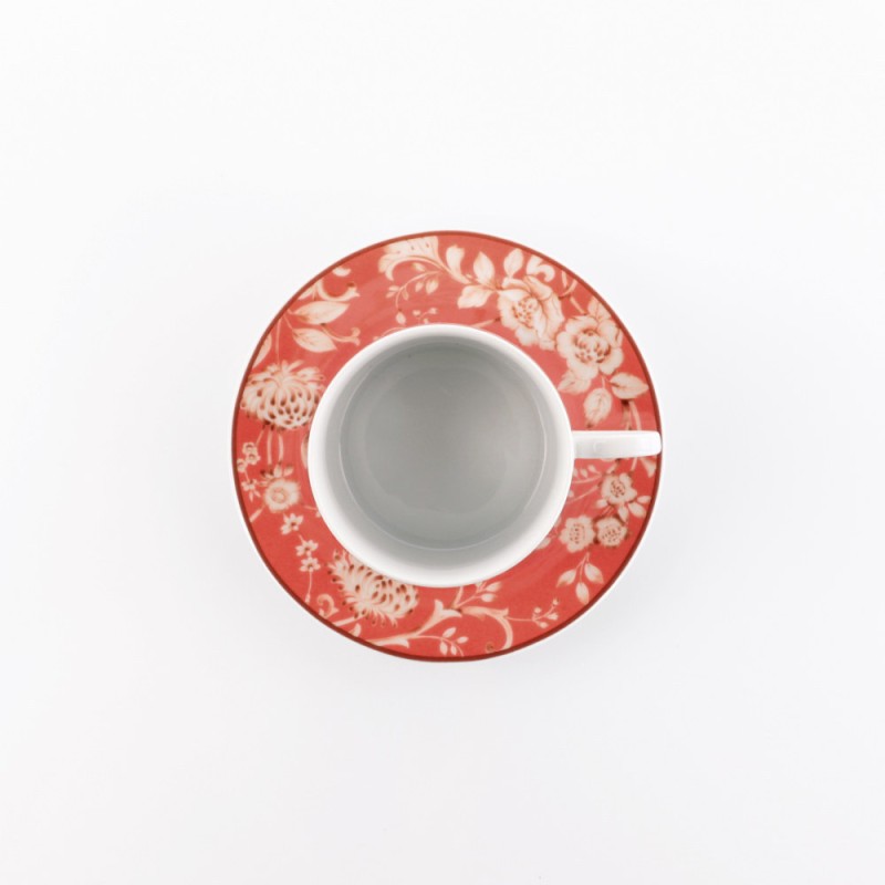 SET 6 TAZZE TE HERITAGE CORAL