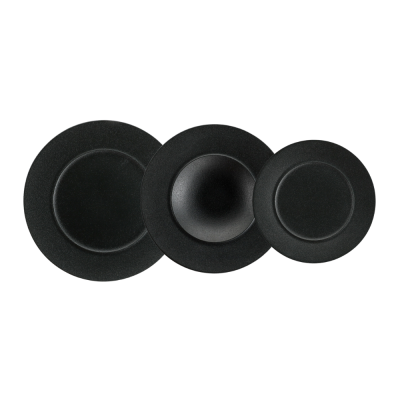 Servizio Tavola 23 Pezzi Terrea Black EDG – Set Piatti in...