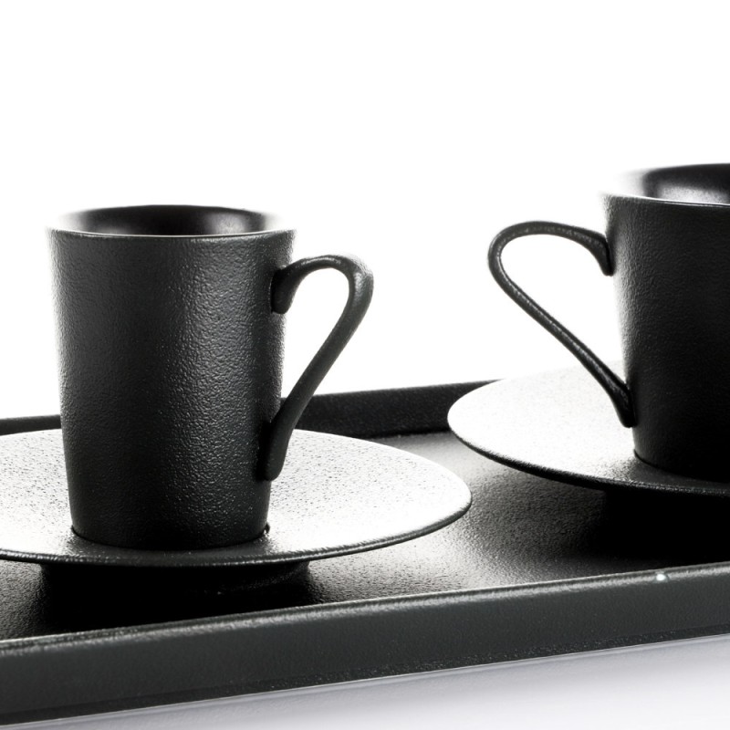 SERV.CAFFE 12PZ TERREA BLACK