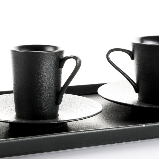 SERV.CAFFE 12PZ TERREA BLACK